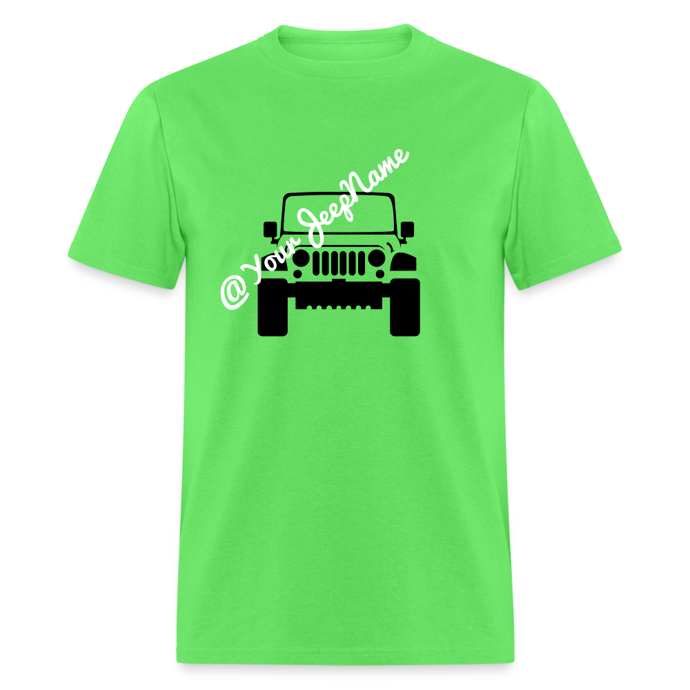 Classic Lime Neon Green Jeep T-Shirt - kiwi
