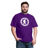 Load image into Gallery viewer, Bigfoot Hide &amp; Seek Champ: Humorous Cryptozoology Legend Tee - purple
