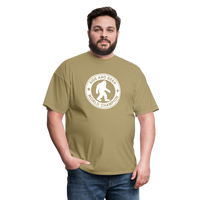 Load image into Gallery viewer, Bigfoot Hide &amp; Seek Champ: Humorous Cryptozoology Legend Tee - khaki
