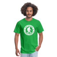 Load image into Gallery viewer, Bigfoot Hide &amp; Seek Champ: Humorous Cryptozoology Legend Tee - bright green

