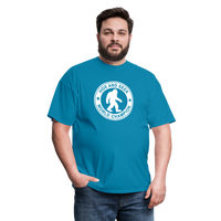 Load image into Gallery viewer, Bigfoot Hide &amp; Seek Champ: Humorous Cryptozoology Legend Tee - turquoise
