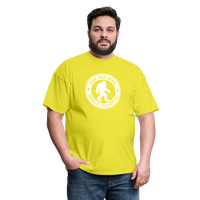 Load image into Gallery viewer, Bigfoot Hide &amp; Seek Champ: Humorous Cryptozoology Legend Tee - yellow
