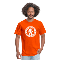 Load image into Gallery viewer, Bigfoot Hide &amp; Seek Champ: Humorous Cryptozoology Legend Tee - orange

