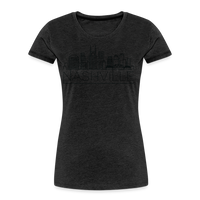 Load image into Gallery viewer, Customizable &#39;Nashville Skyline&quot; Girl&#39;s Trip Premium Organic T-Shirt - charcoal grey
