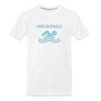 Load image into Gallery viewer, Poolside Confessions: Humorously Honest Swim Tee Premium Organic T-Shirt - white

