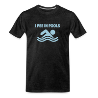 Load image into Gallery viewer, Poolside Confessions: Humorously Honest Swim Tee Premium Organic T-Shirt - charcoal grey
