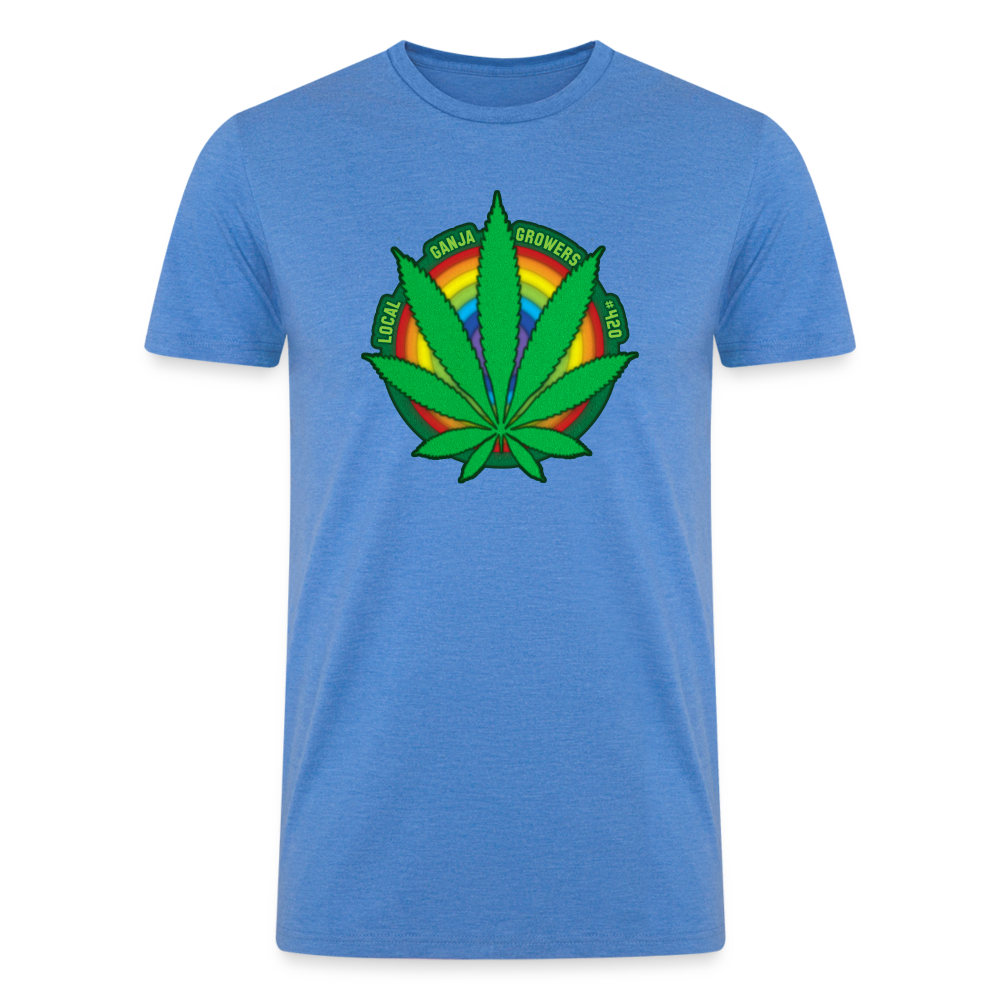 Homegrown Pride: Local Ganja Growers #420 Tee by iZoot.com -  heather blue