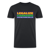 Load image into Gallery viewer, Pharma Shrinker: Legalize Cannabis Tee by iZoot.com - heather black

