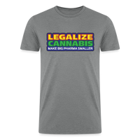 Load image into Gallery viewer, Pharma Shrinker: Legalize Cannabis Tee by iZoot.com - heather gray
