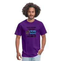 Load image into Gallery viewer, &quot;Jackass Prodigy: Mastering the Unexpected&quot; Unisex T-Shirt - purple
