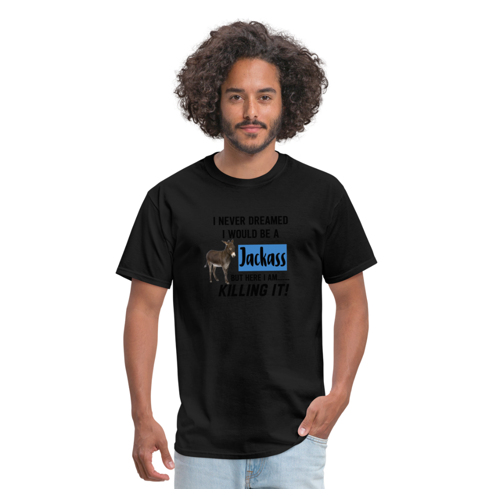 "Jackass Prodigy: Mastering the Unexpected" Unisex T-Shirt - black