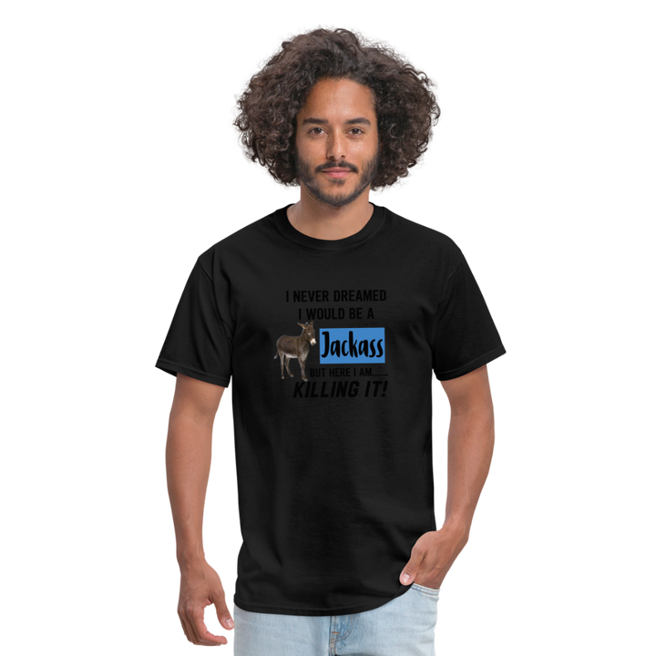 "Jackass Prodigy: Mastering the Unexpected" Unisex T-Shirt - black