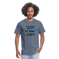 Load image into Gallery viewer, &quot;Jackass Prodigy: Mastering the Unexpected&quot; Unisex T-Shirt - denim
