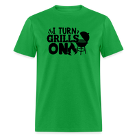 Load image into Gallery viewer, Ignite the Sizzle: I Turn Grills On - Fun BBQ Enthusiast T-Shirt - bright green
