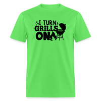 Load image into Gallery viewer, Ignite the Sizzle: I Turn Grills On - Fun BBQ Enthusiast T-Shirt - kiwi
