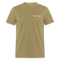 Load image into Gallery viewer, Customizable Volunteer Spirit Tee - Add Your Logo &amp; Showcase Your Dedication - khaki
