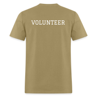 Load image into Gallery viewer, Customizable Volunteer Spirit Tee - Add Your Logo &amp; Showcase Your Dedication - khaki
