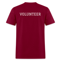 Load image into Gallery viewer, Customizable Volunteer Spirit Tee - Add Your Logo &amp; Showcase Your Dedication - burgundy
