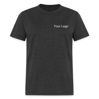 Load image into Gallery viewer, Customizable Volunteer Spirit Tee - Add Your Logo &amp; Showcase Your Dedication - heather black
