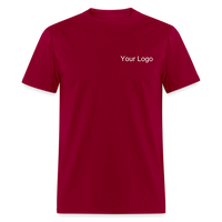 Load image into Gallery viewer, Customizable Volunteer Spirit Tee - Add Your Logo &amp; Showcase Your Dedication - dark red
