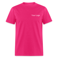 Load image into Gallery viewer, Customizable Volunteer Spirit Tee - Add Your Logo &amp; Showcase Your Dedication - fuchsia
