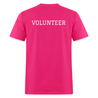 Load image into Gallery viewer, Customizable Volunteer Spirit Tee - Add Your Logo &amp; Showcase Your Dedication - fuchsia
