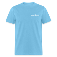 Load image into Gallery viewer, Customizable Volunteer Spirit Tee - Add Your Logo &amp; Showcase Your Dedication - aquatic blue
