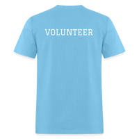 Load image into Gallery viewer, Customizable Volunteer Spirit Tee - Add Your Logo &amp; Showcase Your Dedication - aquatic blue
