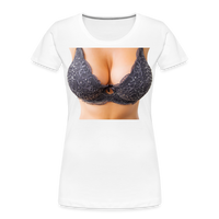 Load image into Gallery viewer, Teasing Taboos: Unleash the Illusion Women’s Premium Organic T-Shirt - white
